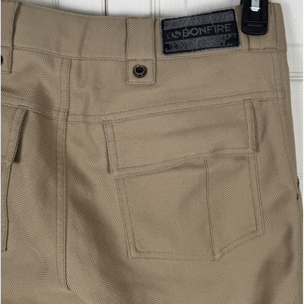 Bonfire Men's 15K Dry‎ Level 2 Small Tan Snowboard Ski  Snow Pants  30x32 - Picture 12 of 15